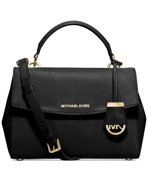 Michael Kors Ava Small Satchel, Black 